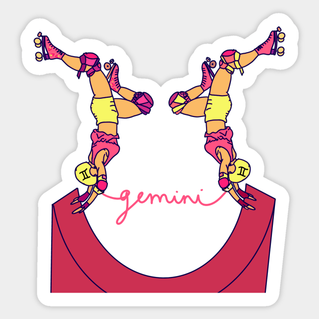 Gemini Rollergirls Sticker by Hotanist